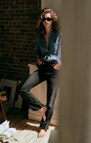 Savelo The Muse High-Rise Straight Denim