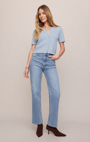 Savelo The Muse High-Rise Straight Denim