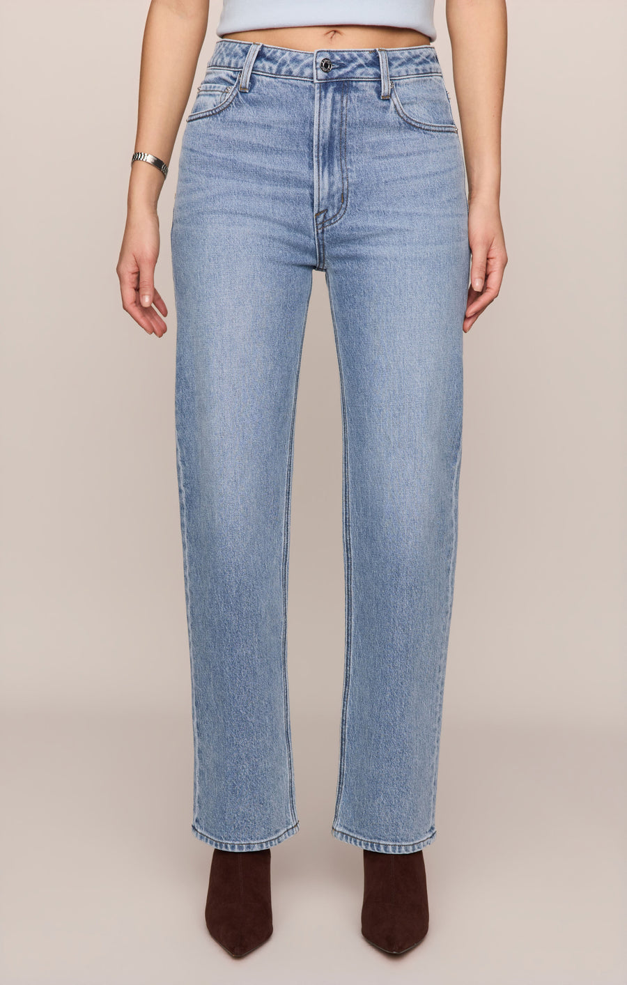 Savelo The Muse High-Rise Straight Denim