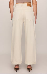 Savelo The Show Off High-Rise Bowed Denim