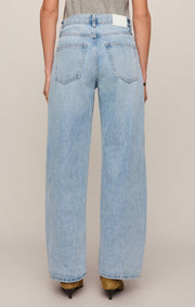 Savelo The Show Off High-Rise Bowed Denim