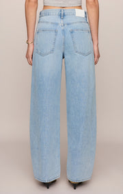 Savelo The Show Off High-Rise Bowed Denim