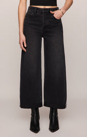 Savelo The Show Off High-Rise Bowed Denim
