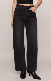 Savelo The Show Off High-Rise Bowed Denim