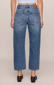 Savelo The Off Duty Mid-Rise Bowed Ankle Denim