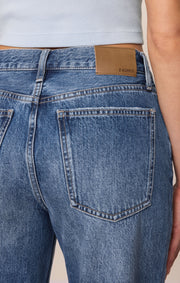 Savelo The Off Duty Mid-Rise Bowed Ankle Denim
