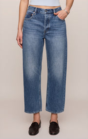 Savelo The Off Duty Mid-Rise Bowed Ankle Denim