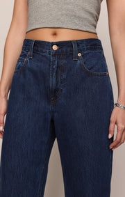 Savelo The Off Duty Mid-Rise Bowed Ankle Denim