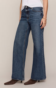 Savelo The Stunner Mid-Rise Wide Denim
