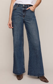Savelo The Stunner Mid-Rise Wide Denim
