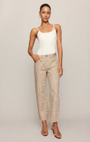 Savelo The Off Duty Mid-Rise Bowed Ankle Denim