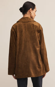 Savelo Decker Faux Suede Chore Coat