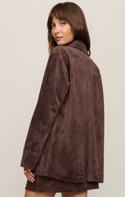Savelo Decker Faux Suede Chore Coat