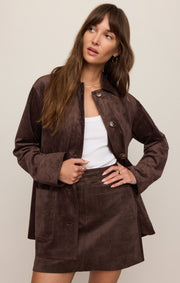 Savelo Decker Faux Suede Chore Coat