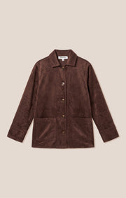 Savelo Decker Faux Suede Chore Coat