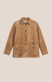 Savelo Decker Faux Suede Chore Coat