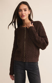 Savelo Sundance Zip-Up Sweater Jacket