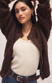 Savelo Sundance Zip-Up Sweater Jacket
