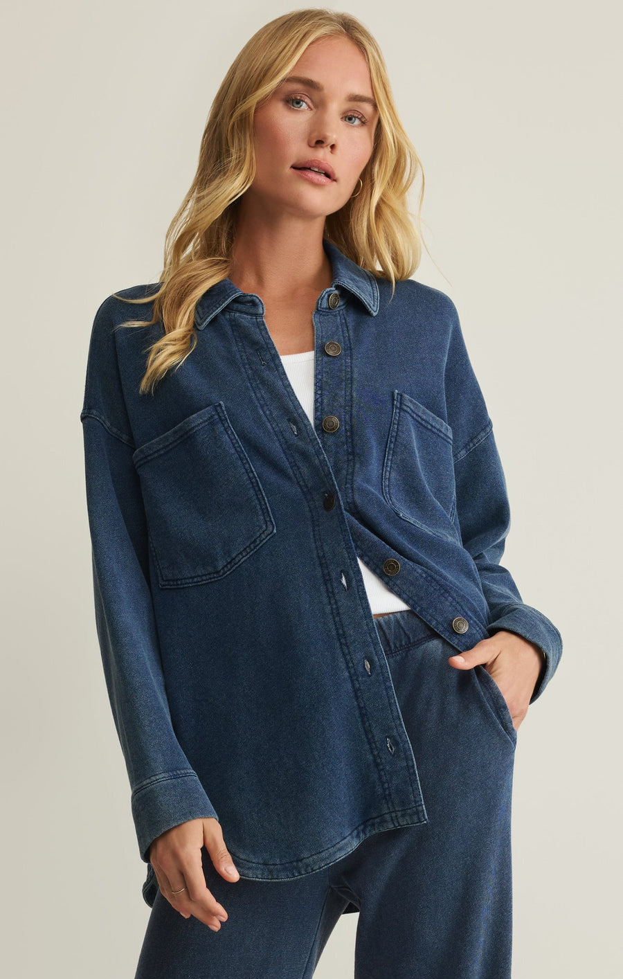 Savelo All Day Knit Denim Jacket