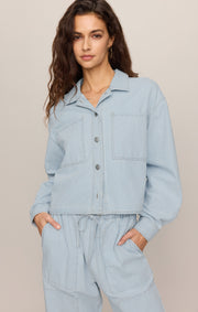 Savelo Erin Soft Denim Railroad Jacket