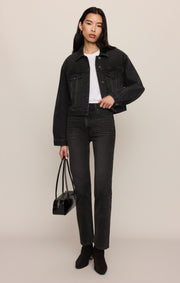 Savelo Daily Cropped Denim Jacket