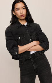 Savelo Daily Cropped Denim Jacket