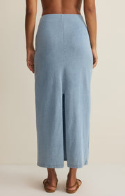Savelo Gail Jersey Denim Midi Skirt