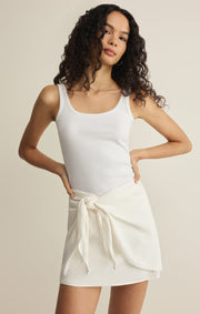 Savelo Lorna Linen Mini Skirt