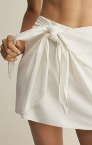 Savelo Lorna Linen Mini Skirt