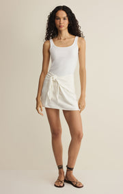 Savelo Lorna Linen Mini Skirt