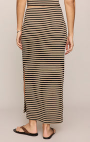 Savelo Ainslie Stripe Midi Skirt