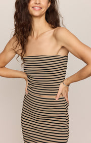 Savelo Ainslie Stripe Midi Skirt
