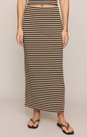 Savelo Ainslie Stripe Midi Skirt