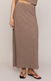 Savelo Delavine Textured Midi Skirt