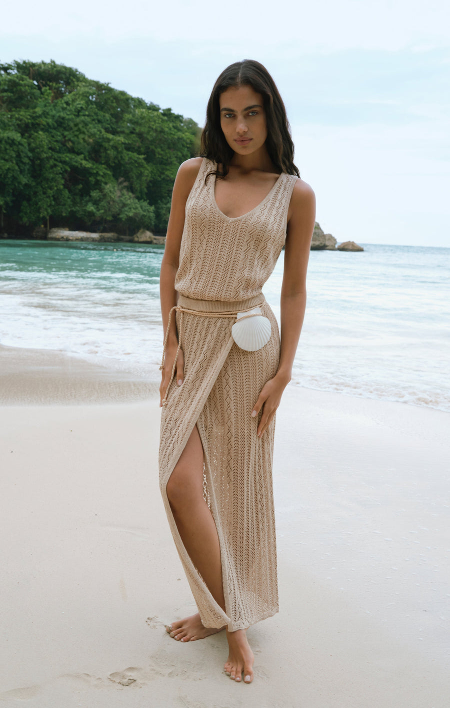 Savelo Glimmer Midi Skirt