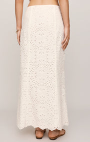 Savelo Emrie Eyelet Maxi Skirt