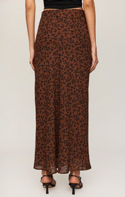 Savelo Europa Leopard Maxi Skirt