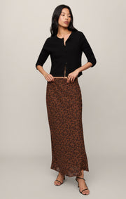 Savelo Europa Leopard Maxi Skirt