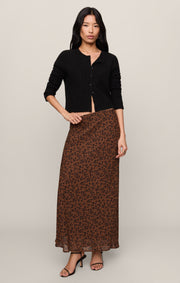 Savelo Europa Leopard Maxi Skirt