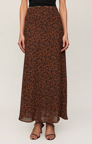 Savelo Europa Leopard Maxi Skirt