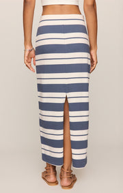 Savelo Gail Striped Midi Skirt