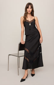 Savelo Kori Lace Midi Skirt