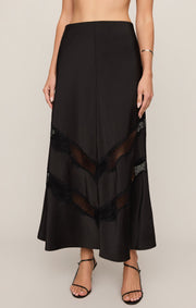 Savelo Kori Lace Midi Skirt