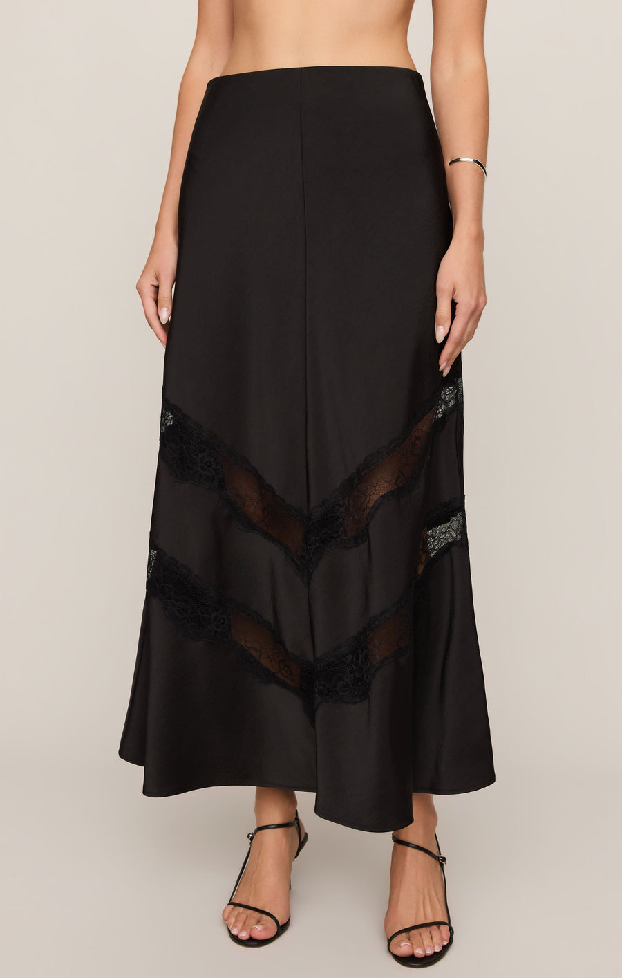 Savelo Kori Lace Midi Skirt