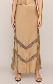 Savelo Kori Lace Midi Skirt