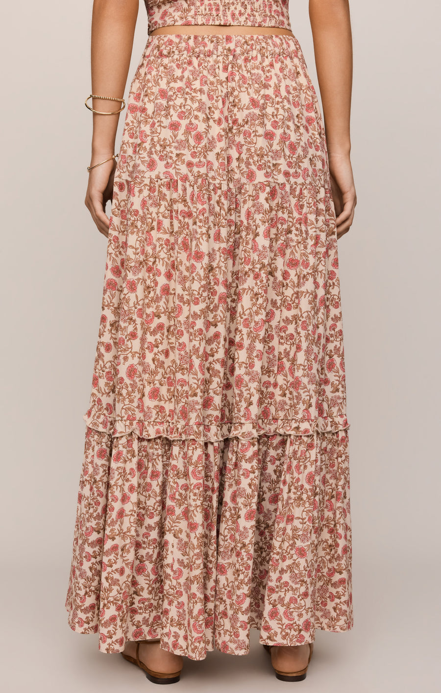 Savelo Mora Floral Maxi Skirt