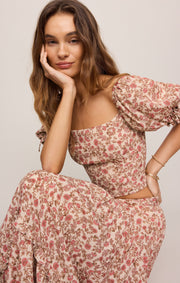 Savelo Mora Floral Maxi Skirt