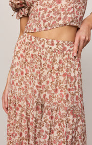 Savelo Mora Floral Maxi Skirt
