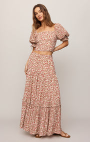 Savelo Mora Floral Maxi Skirt