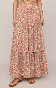 Savelo Mora Floral Maxi Skirt